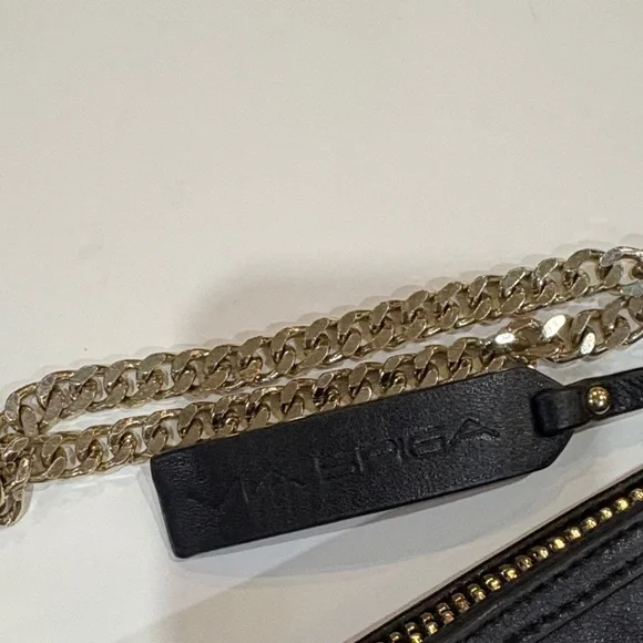 Via Spiga Black Sequin Clutch with Chain Strap - Picture 4 of 5